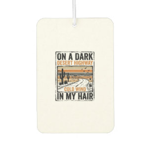Vintage Desert Highway Wind Graphic T-Shirt Design Air Freshener