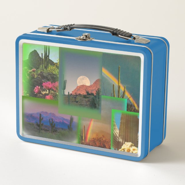 Vintage Desert Landscape Lunchbox (Front)