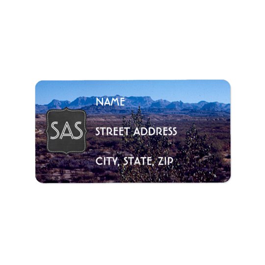 Vintage Desert Landscape Return Address Labels Zazzle.ca