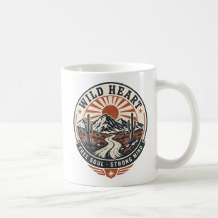 Vintage Desert Mountain Adventure Badge Coffee Mug
