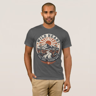 Vintage Desert Mountain Adventure Badge T-Shirt