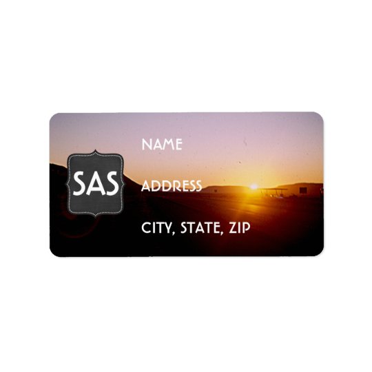 Vintage Desert Sunset Return Address Labels