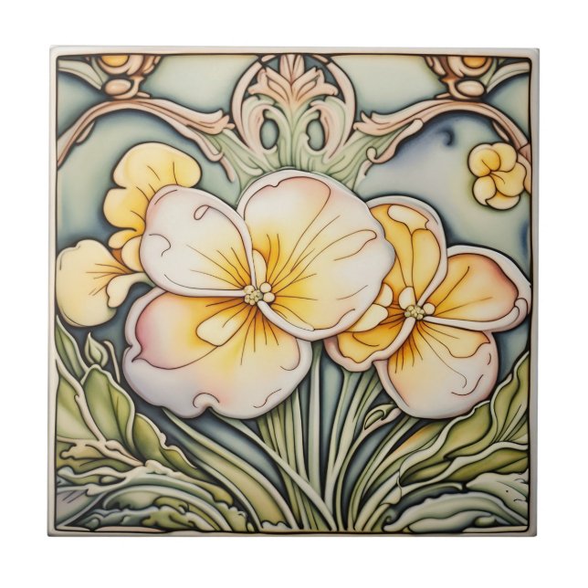 vintage design antique peranakan céramique carreau (Devant)