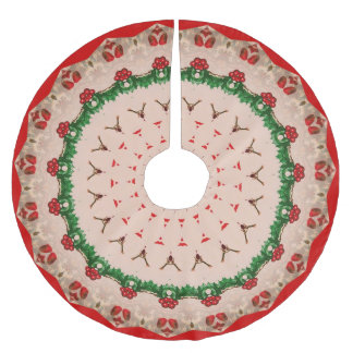 Vintage Design Brushed Polyester Tree Skirt