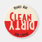 Vintage Design Dishwasher Round Magnet
