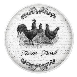 Vintage Design Door or Drawer Handles Ceramic Knob