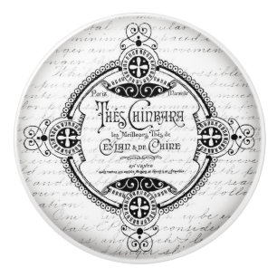 Vintage Design Door or Drawer Handles Ceramic Knob