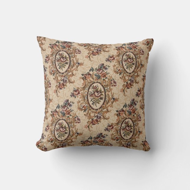 Vintage Design Floral Pillow (Front)