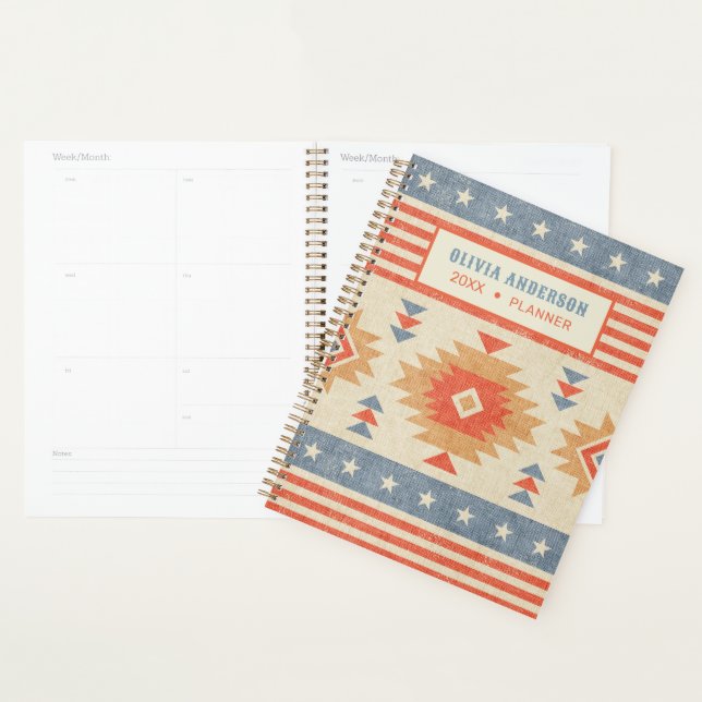 Vintage design in native Americans style. Planner (Display)