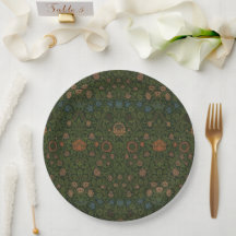 Vintage design paper plates