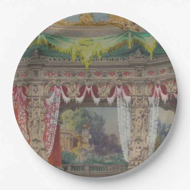 Vintage design paper plates (Front)