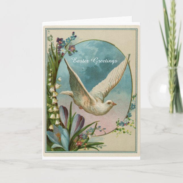 Vintage Design Religious Easter Greeting Card (Front)