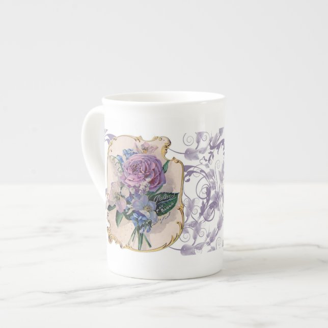 Vintage Design Tea Mug (Front Left)