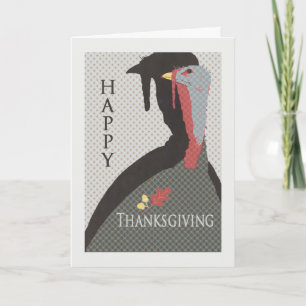 Vintage Design Thanksgiving Greeting Card