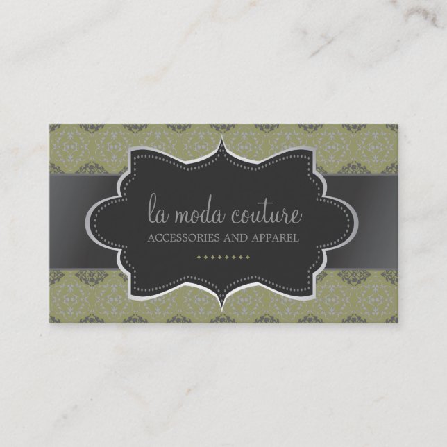 Vintage Designer Business Card (Front)