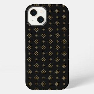 Vintage Designer Gold Diamond Pattern iPhone 13 Case
