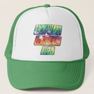 Vintage Designer Hakunamatata USA Trucker Hats
