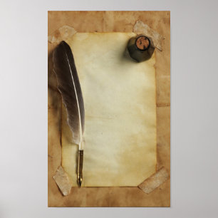 Vintage Desk Poster