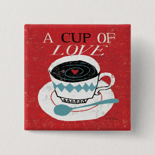 Vintage Desktop - Coffee 2 Inch Square Button