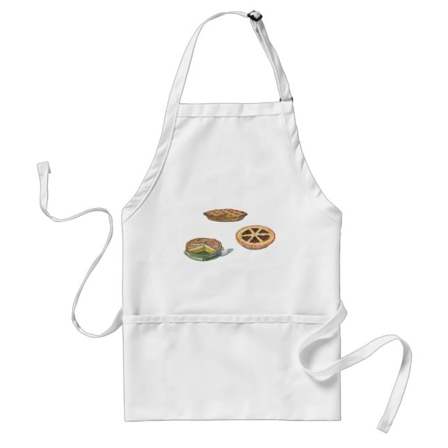 Vintage Desserts, Thanksgiving Pies, Pecan Pumpkin Standard Apron (Front)
