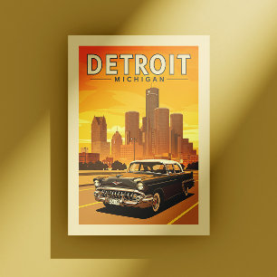 Vintage Detroit Michigan Postcard