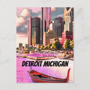 Vintage Detroit Michigan Postcard Detroit Michig