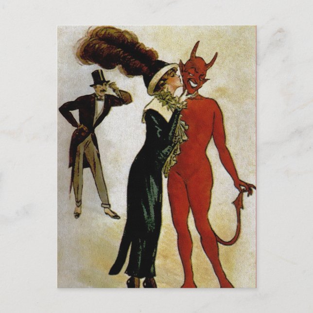 Vintage Devil Postcard (Front)