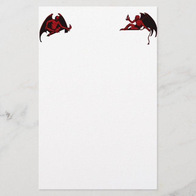 Vintage Devil Stationery (Front)