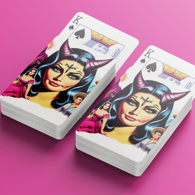 Vintage Devil Woman Playing Cards (Creator Uploaded)