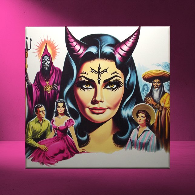 Vintage Devil Woman Tile (Creator Uploaded)