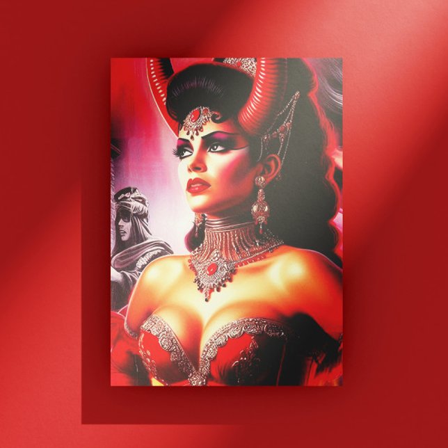 Vintage Devilish Woman Postcard (Creator Uploaded)