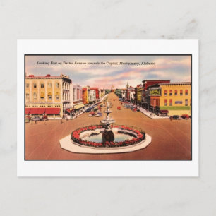 Vintage Dexter Avenue, Montgomery AL Postcard