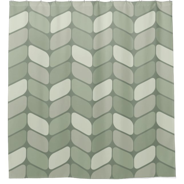 Vintage Diagonal Rectangles Sage Green (Front)