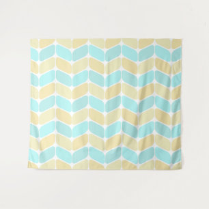 Vintage Diagonal Rectangles Sandy Beach Tapestry