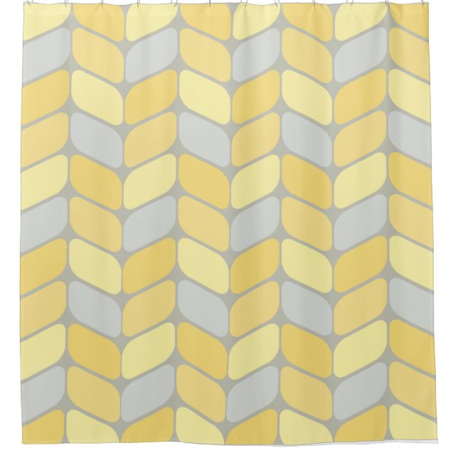 Vintage Diagonal Rectangles Yellow Grey (Front)