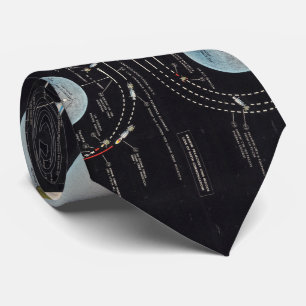 Vintage Diagram of The Apollo Mission (1969) Tie