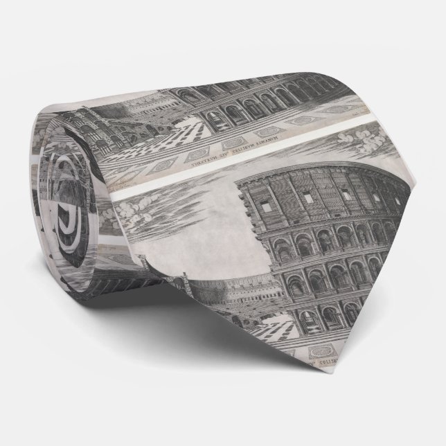 Vintage Diagram of The Roman Colosseum (1581) Tie (Rolled)