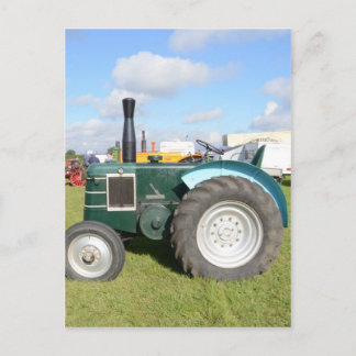 Vintage Diesel Tractor Postcard