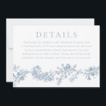 Vintage Digital or Printed Wedding Details Invitation<br><div class="desc">Vintage Digital or Printed Wedding Details Card Invitation

See matching collection in our Niche and Nest Store</div>