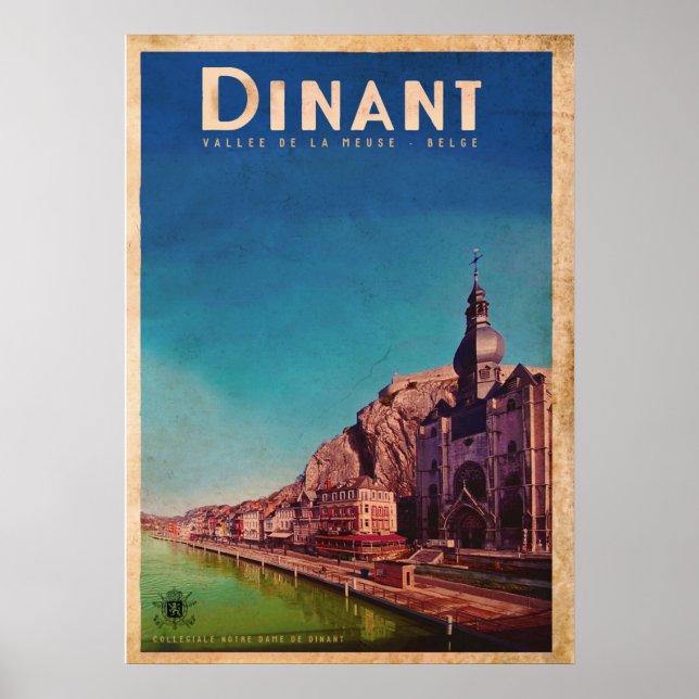 Vintage Dinant Travel Poster (Front)