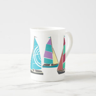 Vintage Dinghies Bone China Mug