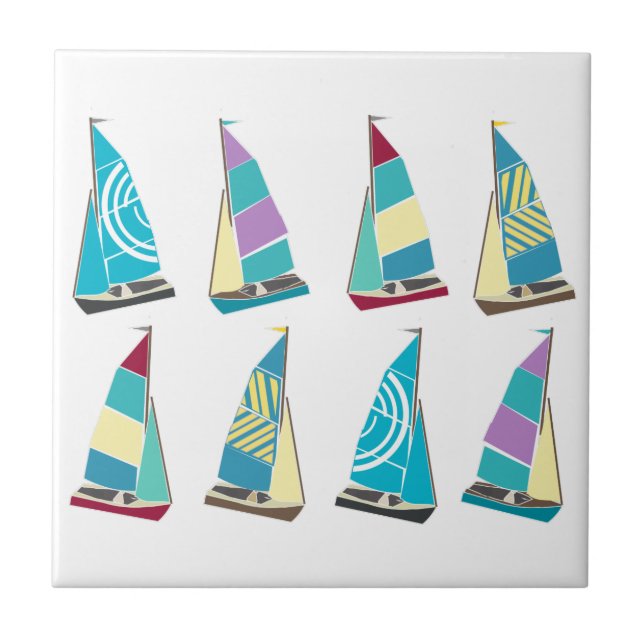 Vintage Dinghies Tile (Front)