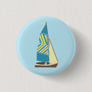 Vintage Dinghy 3 1 Inch Round Button