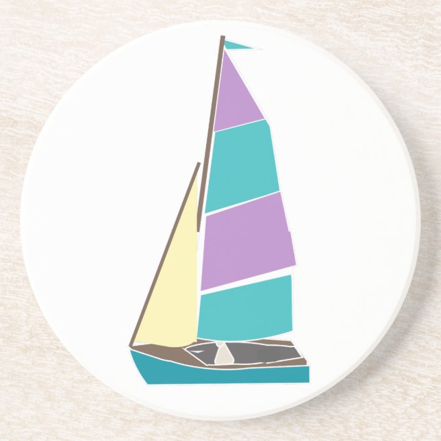 Vintage Dinghy Coaster (Front)
