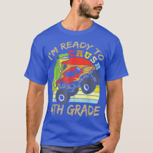 Vintage Dinosaur Monster Truck I'm Ready To Crush T-Shirt