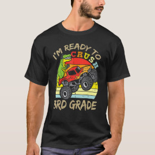 Vintage Dinosaur Monster Truck I'm Ready To Crush T-Shirt