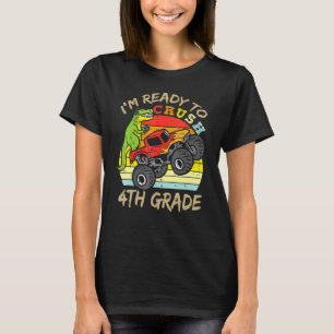 Vintage Dinosaur Monster Truck I'm Ready To Crush  T-Shirt