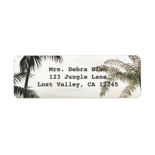 Vintage Dinosaurs, Amargasaurus with Palm Trees