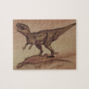 Vintage Dinosaurs, Carnivore Giganotosaurus Jigsaw Puzzle
