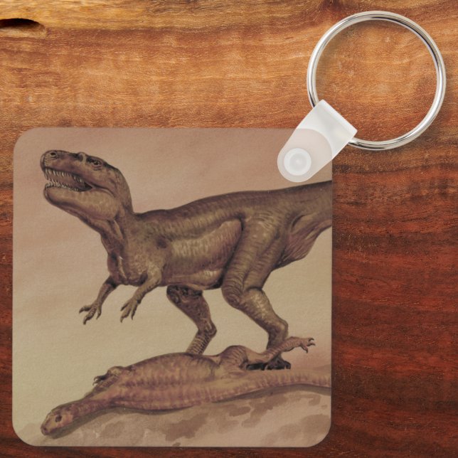 Vintage Dinosaurs, Carnivore Giganotosaurus Keychain (Back)